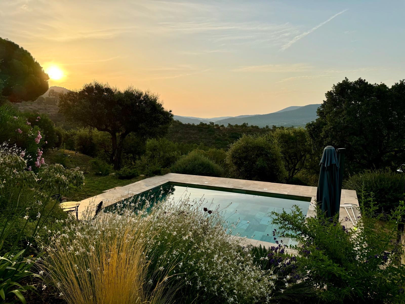 Le Refuge — stone house among olive trees overlooking the Mediterranean